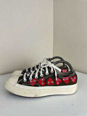 Converse x Comme des Garçons PLAY Chuck 70 Low Olive Green – US Men’s 5.5 / Wome